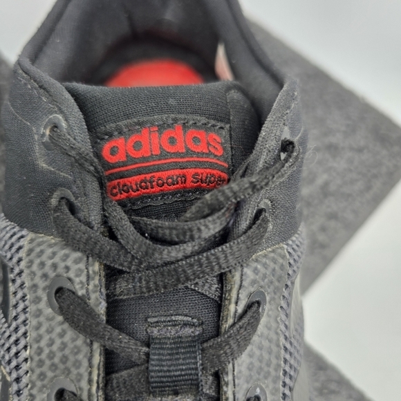 Adidas Men 13 Neo Cloudfoam Super Racer Black Grey Sneakers AW4163 main image 11